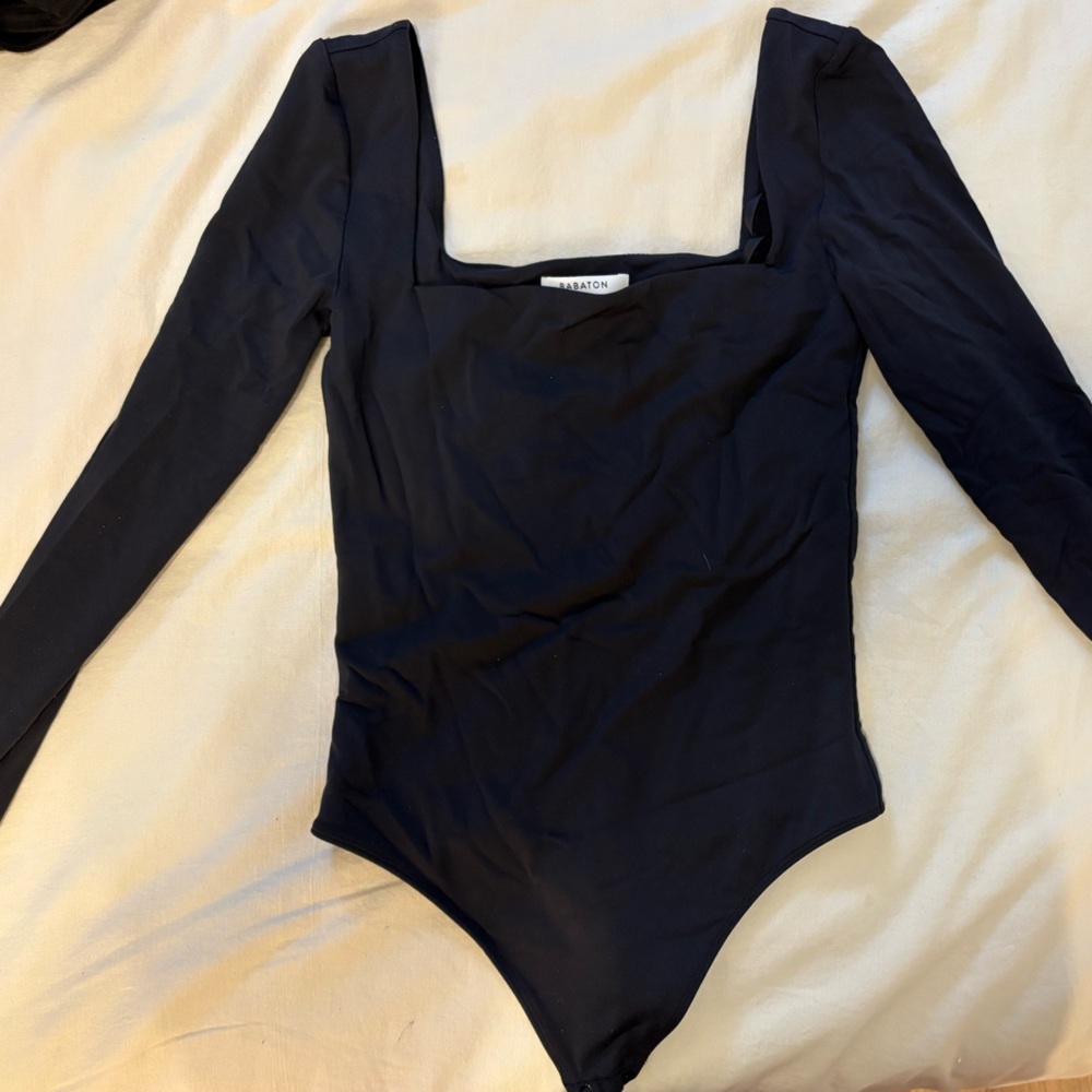 Babaton Black Long Sleeve Body Suit